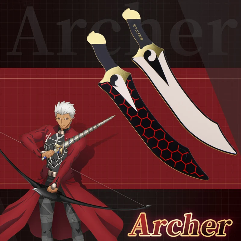 

Official Fate/Stay Night Emiya Archer Cosplay Metal Sword Bookmark Fate Grand Order Book Clip Pagination Mark School Supply Gift