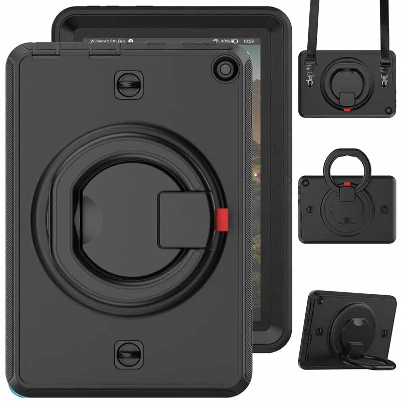 

Kids Tablet Case for Amazon Fire HD8 Plus 2020 with Built-in Screen Protector Film Cover for Fire HD 8 2020