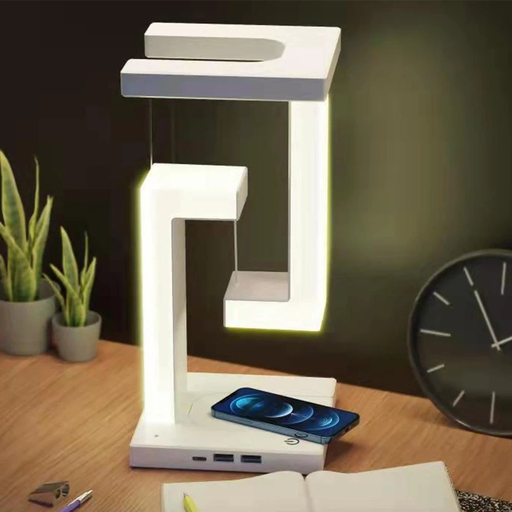 

Anti-Gravity Desk Lamp LED Lamp Smartphone Wireless Charging Suspension Table Lamp USB Bedroom Sleep Light Reading Light