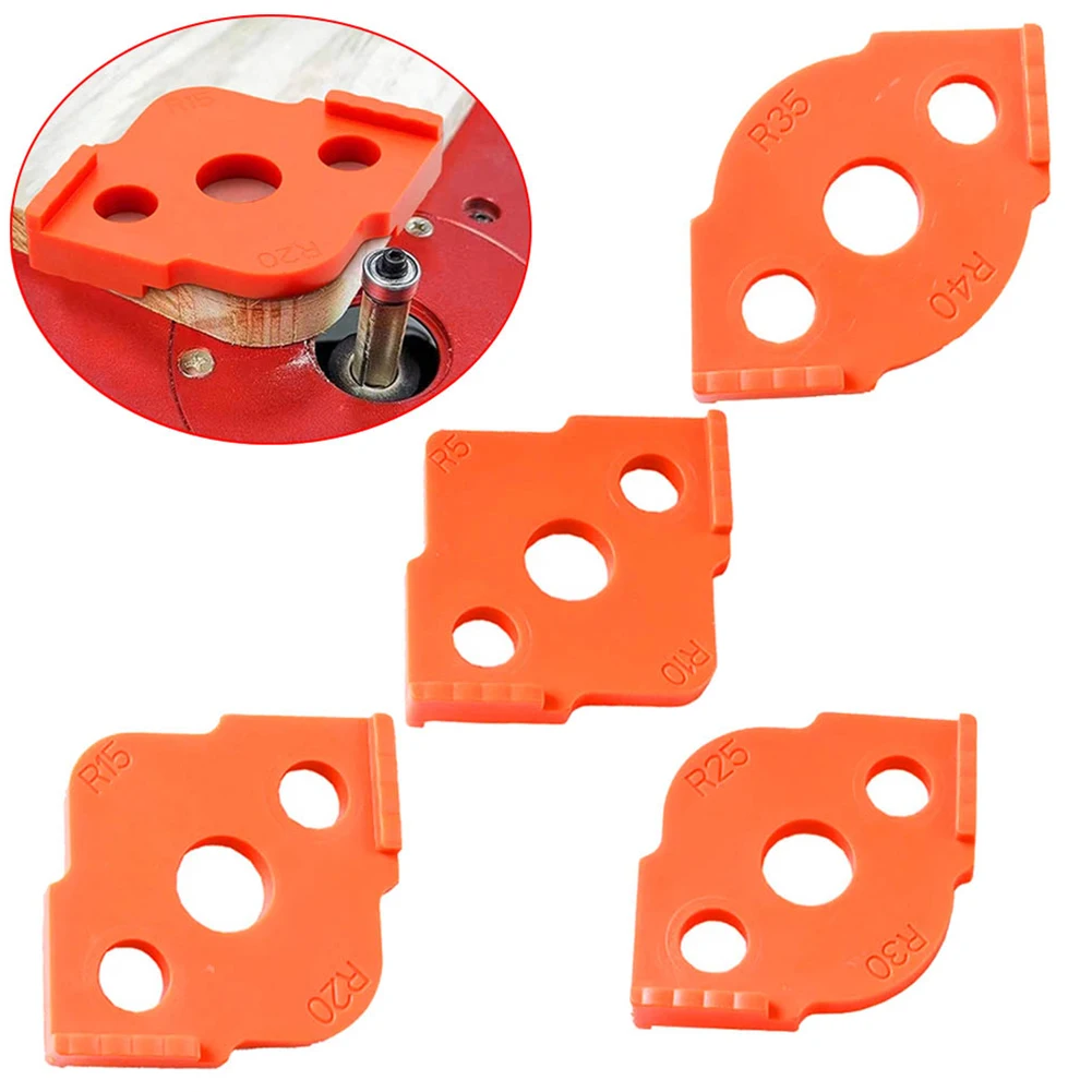 

Woodworking Router Jig Corner Radius Templates Jig R5 To R40 Routing Curved Milling Circular Radian Half-round Angle Wood Tool