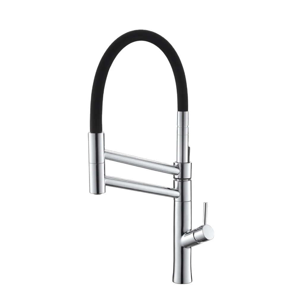 

big size new style two function silicon spout flexible kitchen cabinet faucet