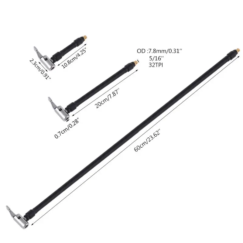 Автоматический гибкий шинный клапан удлинитель шланг для накачивания шин насоса