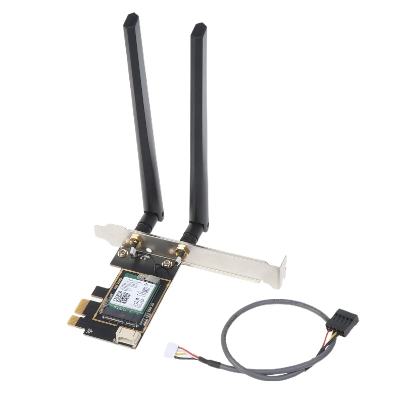

3000Mbps WiFi 6 AX200 PCIe Wireless Network Adapter Dual Band 2.4G/5Ghz 802.11AX/AC BT5.1 For Windows10 PC Desktop