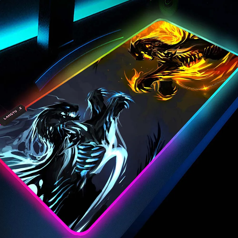 

Игровой компьютерный коврик для мыши XGZ с логотипом RGB, большой коврик для мыши, большой игровой Настольный коврик для мыши, светодиодный ков...