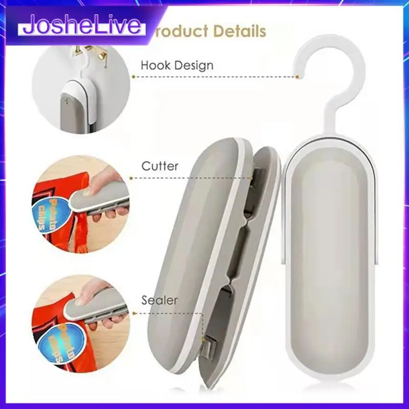 

Bag Closure Bag Sealer Heat Sealer Storage Seal Sealing Machine Snack Sealing Storage Bag Clip Kitchen Accessories Newest 2 In 1