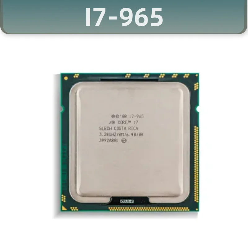 

Процессор I7-965 для Core, ЦП 3,2 ГГц, 45 нм, 130 Вт, LGA 1366 Core i7, четырехъядерный процессор для настольного компьютера