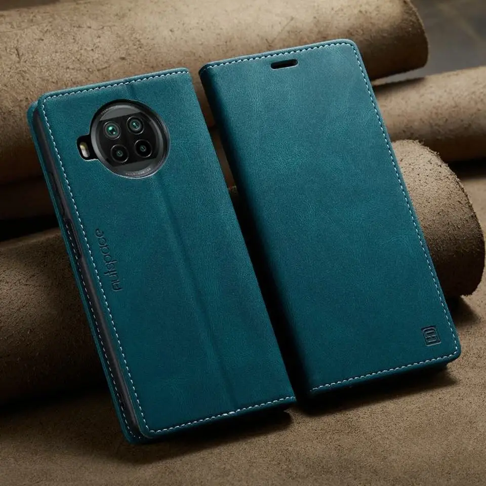 Флип-чехол для Xiaomi Redmi Note 9 Pro чехол Магнитный кожаный кошелек с кармашком карт