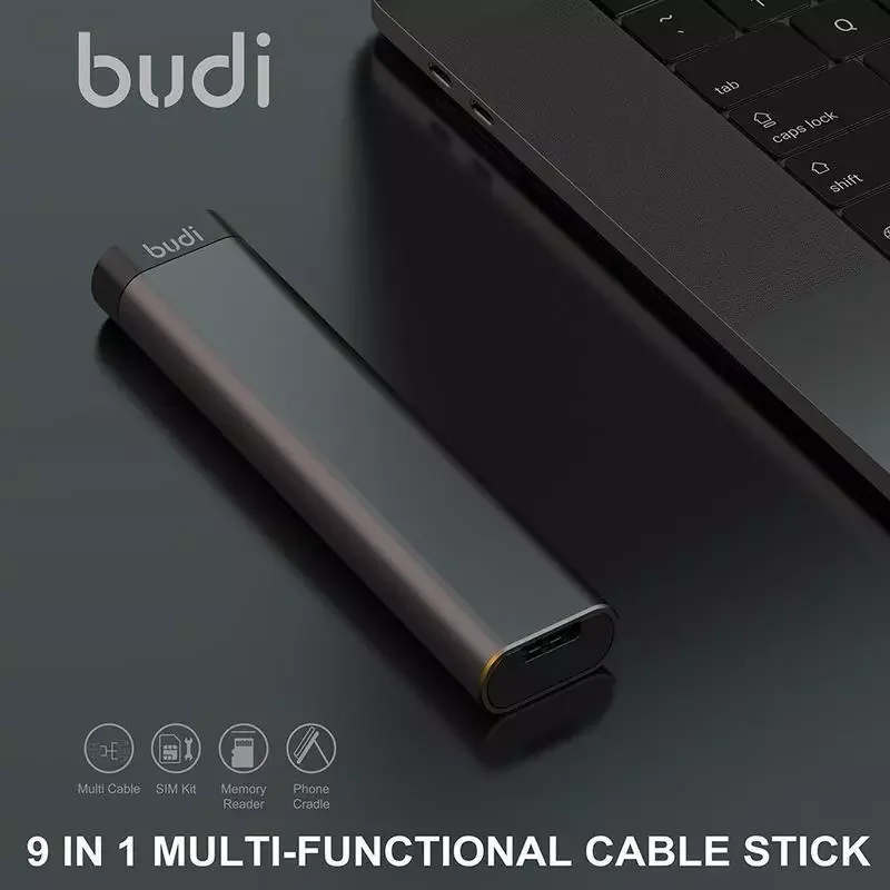 

2023BUDI Multi-function Smart Adapter Card Storage Data TF types Cable USB Box 6 KIT SD Memory Card SIM Multi-Cable Reader Cable