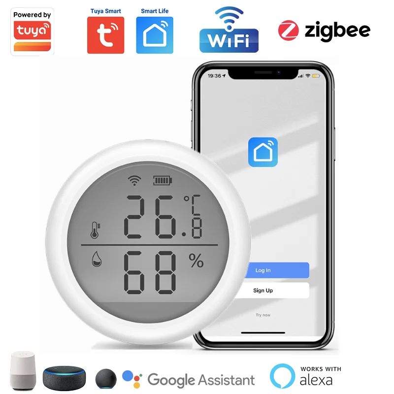 Zigbee temperature humidity sensor. Zigbee temperature humidity sensor