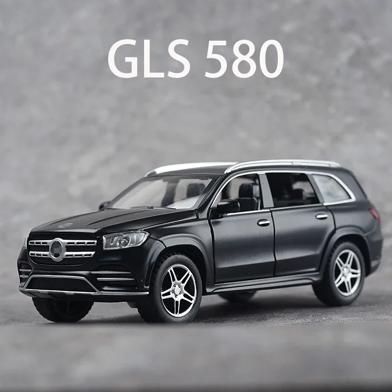 

Высококачественная Игрушечная модель модели внедорожника GLS 580 1:32, модели автомобилей из сплава с откидной спинкой, искусственные бриджи, 6-дверный миниатюрный автомобиль, коллекционный подарок для взрослых