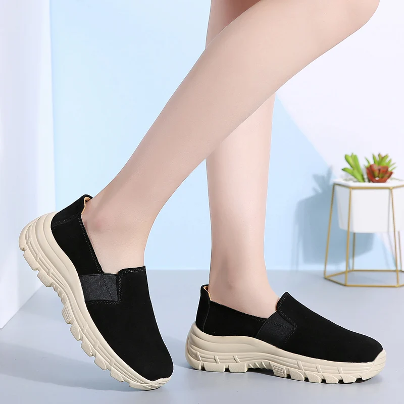 Women Sneakers Comfortable Walking Shoes Lightweight Casual Shoes Breathable Thick Bottom Increasing Height Zapatillas