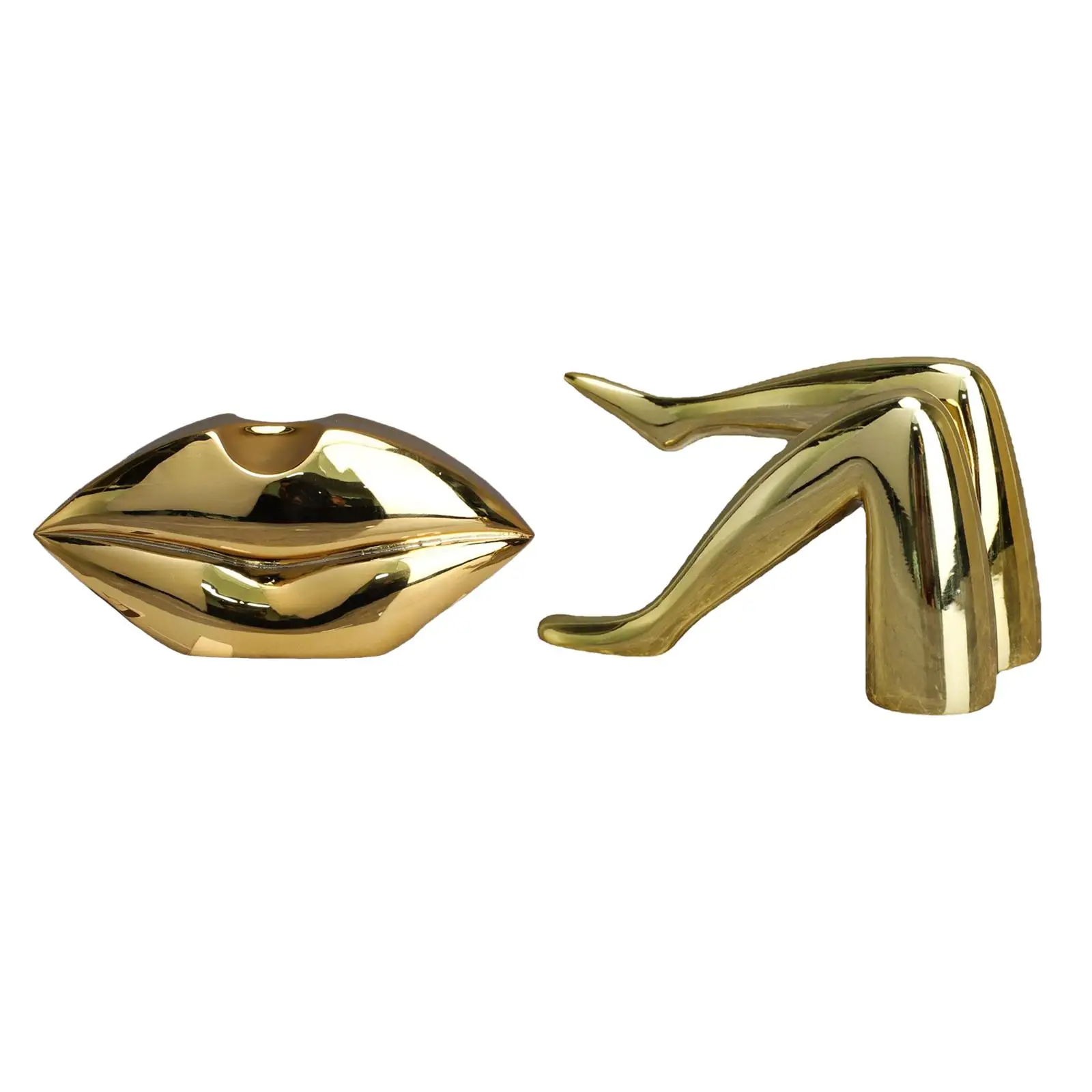 

Современная Статуя тела, статуэтка, Золотая скульптура, коллекционные украшения ручной работы для полки, книжного шкафа, телевизора, Входно...