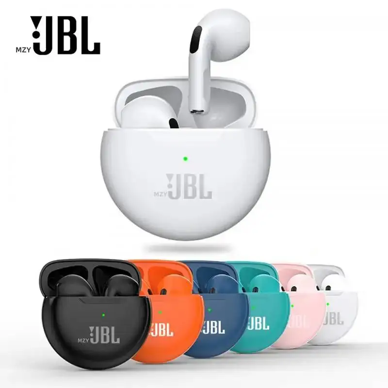 

MZYJBL TWS Air Pro 6 Earphone Bluetooth Headphones With Mic 9D Stereo Hifi Earbuds For IPhone IOS Android Wireless Pods Headset