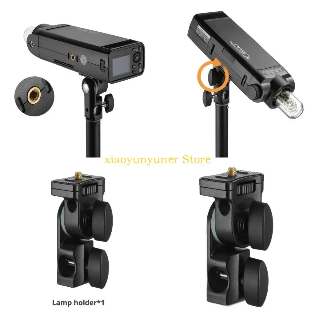 Фото P9JB Вспышка для камеры Speedlite с креплением на подставке для светильника с держателем кронштейна для зонта для AD200 №1