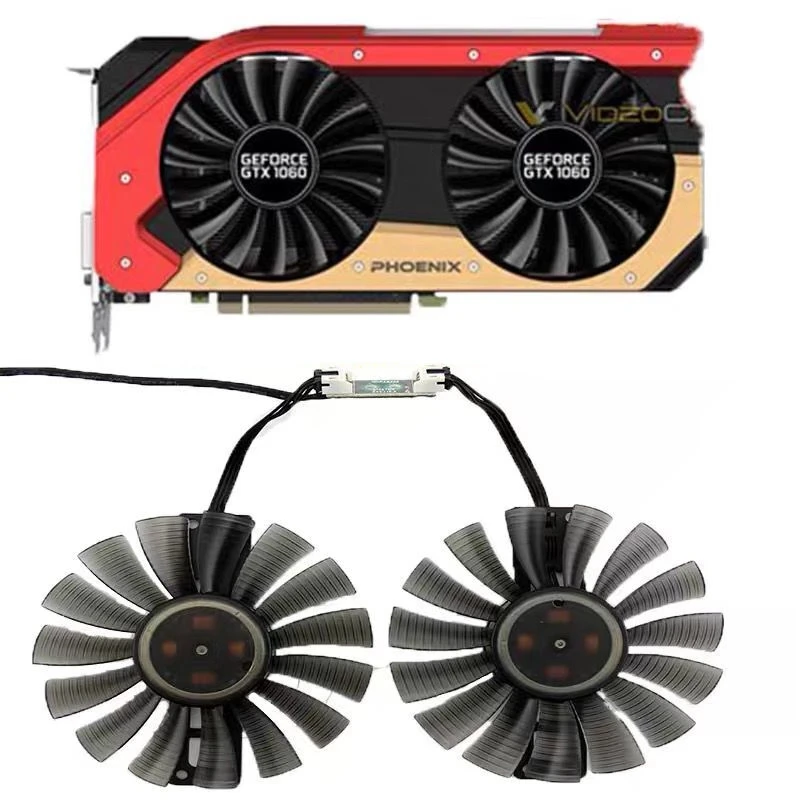 

2 Stuks Dc 12V FD9015U12S Vervanging Vga GTX1060 Super Jetstream Fan Voor Maxsun Palit Gtx 1060 Jetstream Grafische Kaart koelve