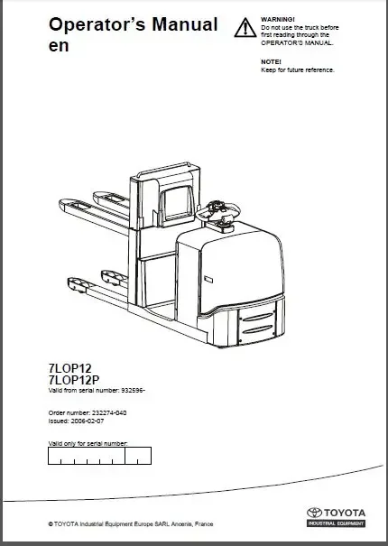 Руководство по обслуживанию вилочных погрузчиков и руководства эксплуатации
