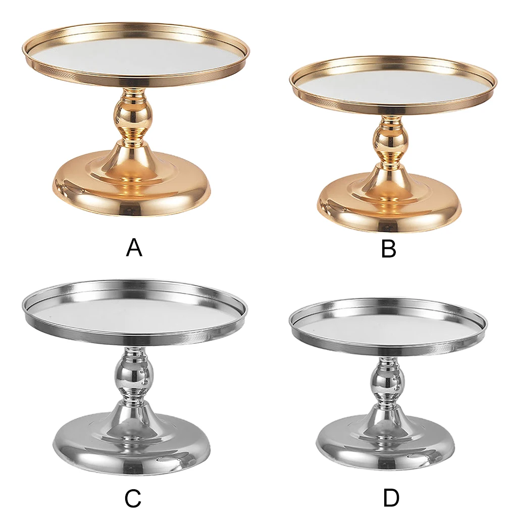 

Металлическая круглая подставка для торта, держатель для кексов, декоративная подставка для десертов и фруктов для вечерние, серебристая
