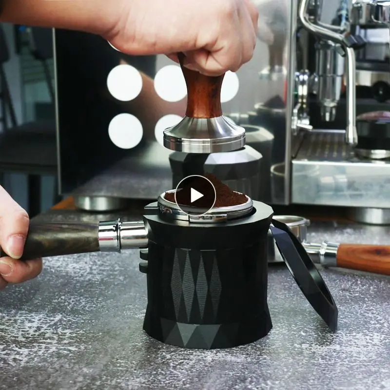 

63mm Coffee Powder Seat Aluminum Alloy Filling Seat Coffee Machine Supporting Equipment Powder Pressing Pad Coffee Machine