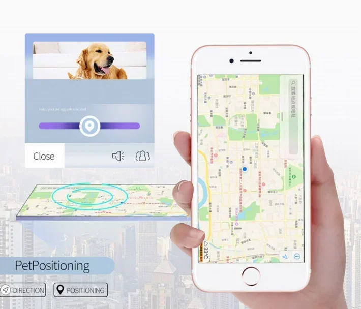 Умный ошейник для домашних животных GPS-трекер собак и кошек