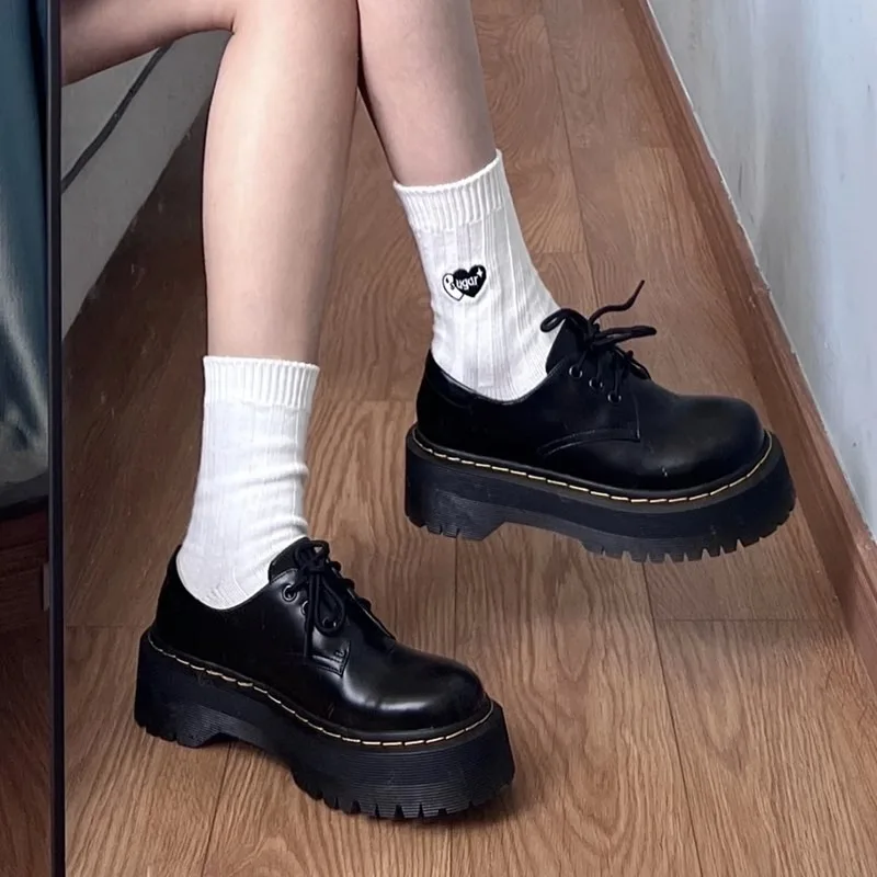 Женские Мокасины С Круглым Носком Лоферы На Шнуровке Повседневная Однотонная