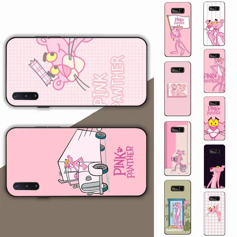 

Cartoon Pink Leopard Phone Case for Samsung Note 5 7 8 9 10 20 pro plus lite ultra A21 12 72