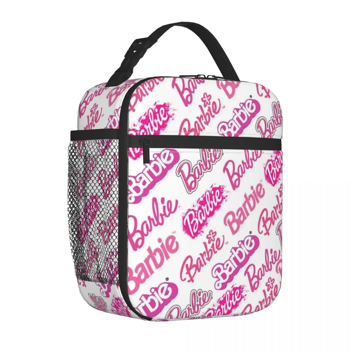 

Barbies In Different Fonts Insulated Lunch Bag High Capacity Reusable Cooler Bag Lunch Box Tote Beach Outdoor Men Women