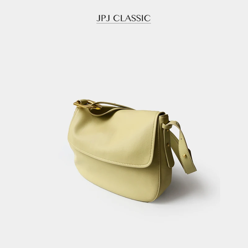

Jpjclassic New Contrast Color Tote Cowhide All-Match Shoulder Crossbody Casual Messenger Handbag