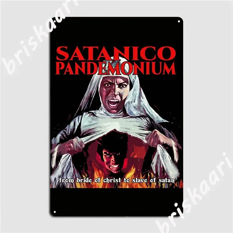 Металлическая вывеска Сатанико Пандемониум Клубная домашняя пещера Паб