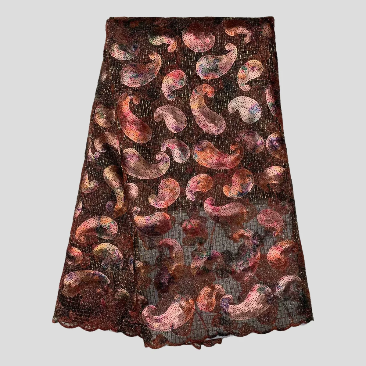 Роскошный сверкающий тюль свадебная африканская ткань с блестками поделки для