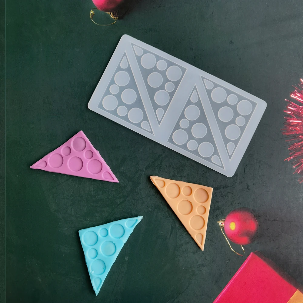 

Triangle Plug-in Unit Silicone BakingChocolates Mould Cupcake Decorating Tool Candy Chocolate Gumpaste Nonstick Straw Topper