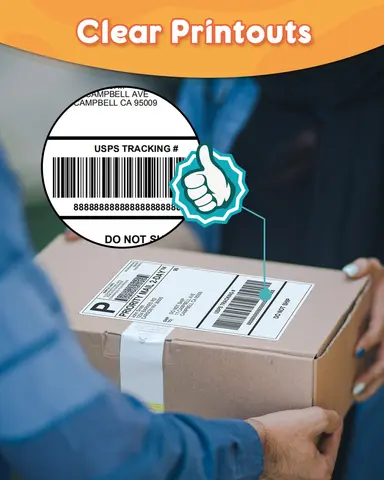 Термоэтикетки Phomemo 100 шт., 100x150 мм, розовые, белые, фиолетовые, желтые