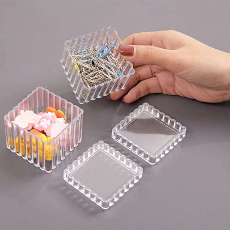 Прозрачная коробка для макияжа с 1/2 отделениями ведро кистей органайзер