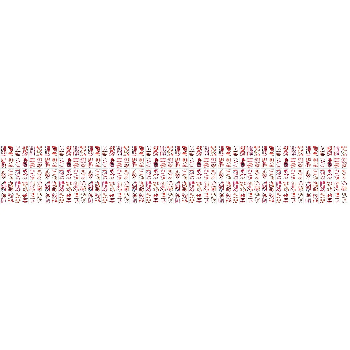 

240 Sheets of Party Temporary Tattoos Fake Stickers Temporary Tattoos for Adult Facial Stickers