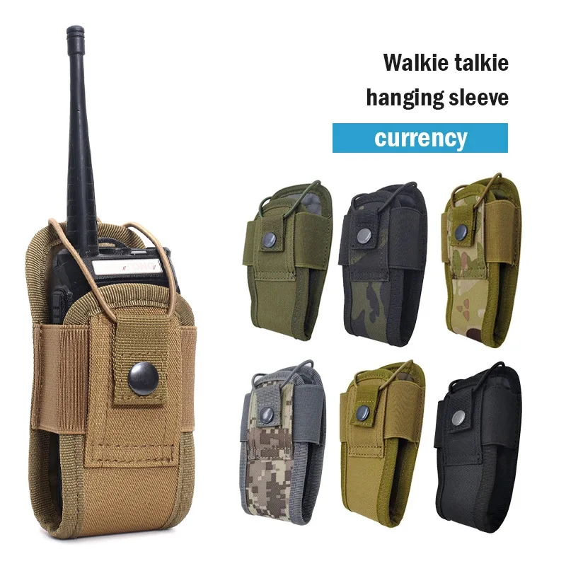

LUC 1000D Waterproof Walkie Talkie Hanging Sleeve Bag Outdoor Tactical Walkie Talkie Storage Bag MOLLE Waist Pack EDC Tool Bags