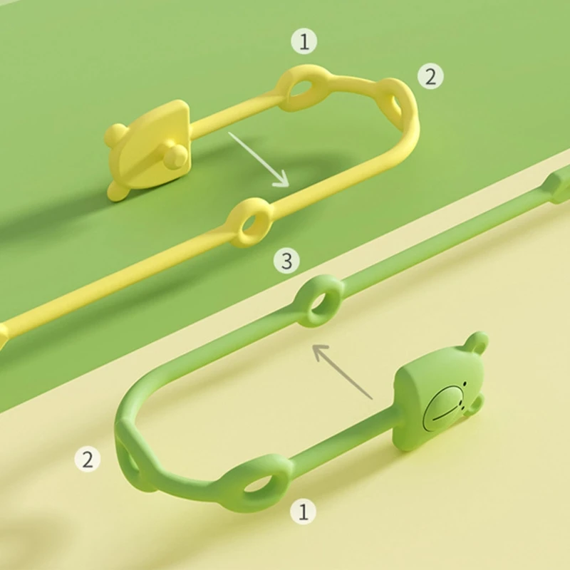 

Cute Bear Silicone Baby Nipple Chain Adjustable Baby Toy Straps Stretchable Silicone Pacifier Chain BPA Free Teether Toy