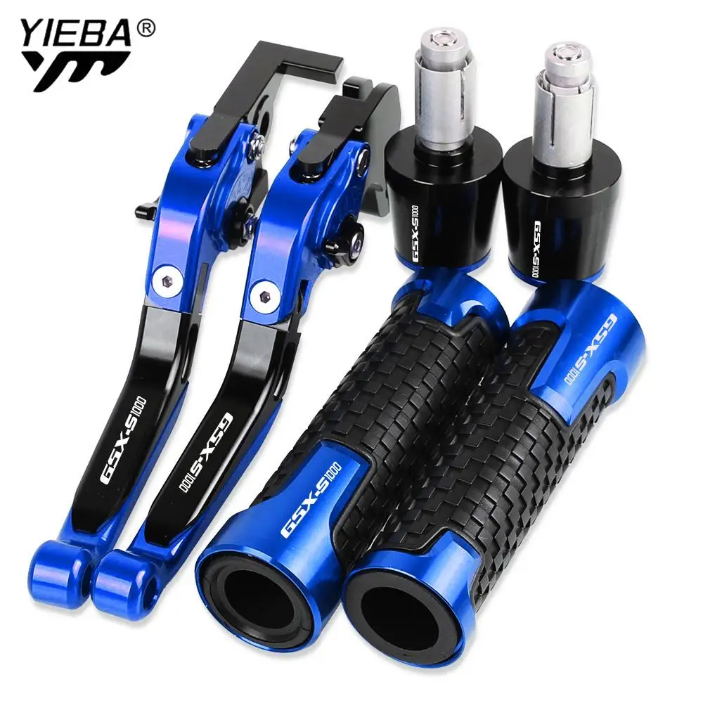 

GSX S1000 Motorcycle Aluminum Brake Clutch Levers Handlebar Hand Grips ends For SUZUKI GSXS1000 2015 2016 2017 2018 2019