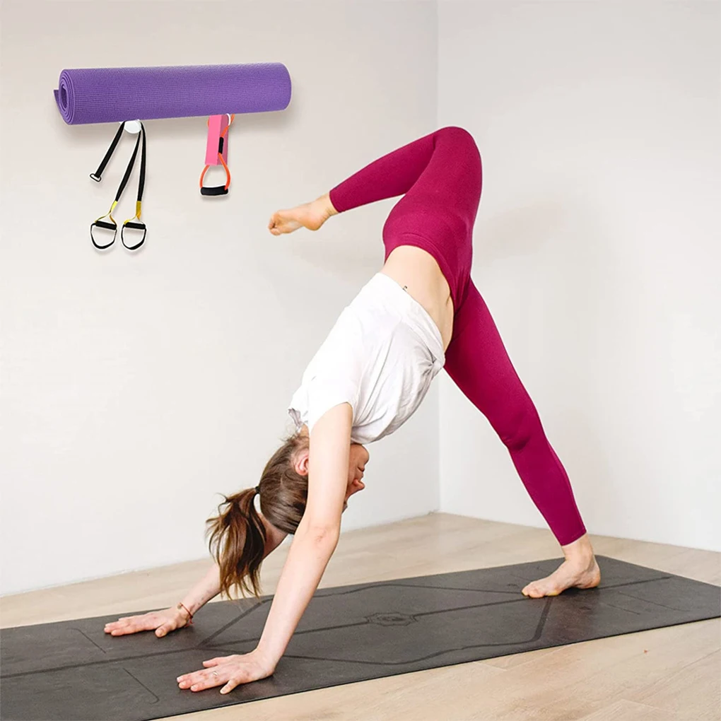 

1 Set Yoga Mat Holder Firm Structure Handy Installation Pad Stand for Home