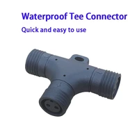 1pcs waterproof e27 tee connector lamp head outdoor waterproof connector led plug farm string light connector