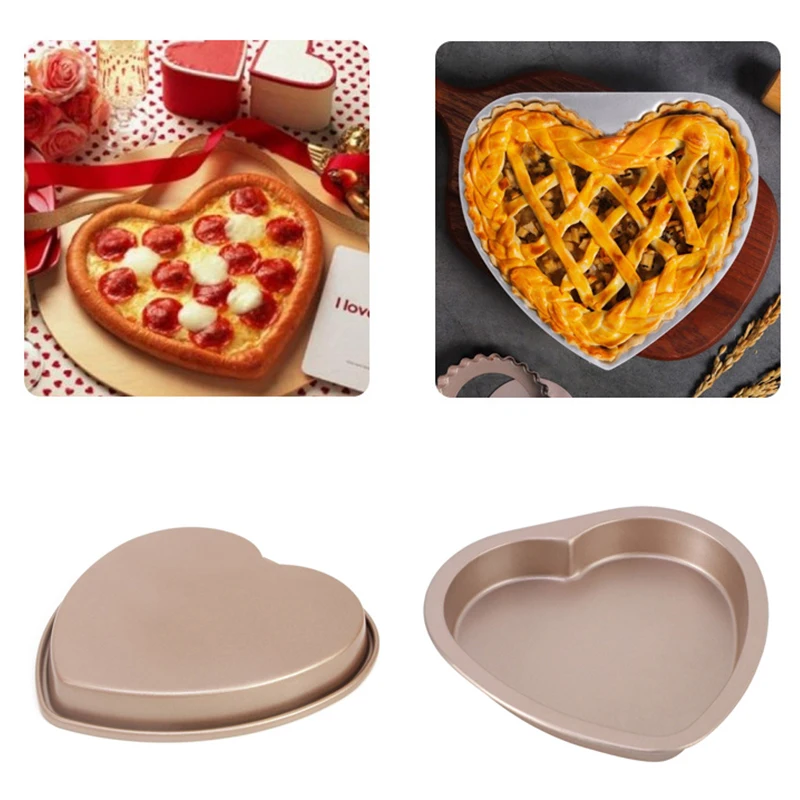 

Non-stick 8 Inch Heart Shaped Cake Pan Baking Mould Carbon Steel Pizza Stones