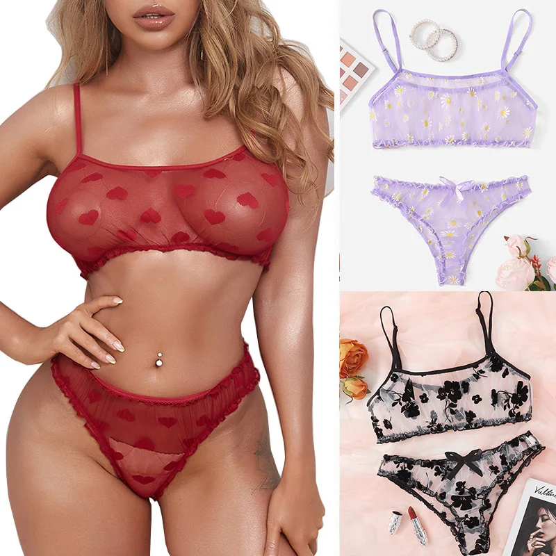 

Новый черный розовый женский кружевной волнистый Тонкий Сетчатый прозрачный сексуальный комплект нижнего белья удобный бюстгальтер без косточек трусики Эротическое нижнее белье