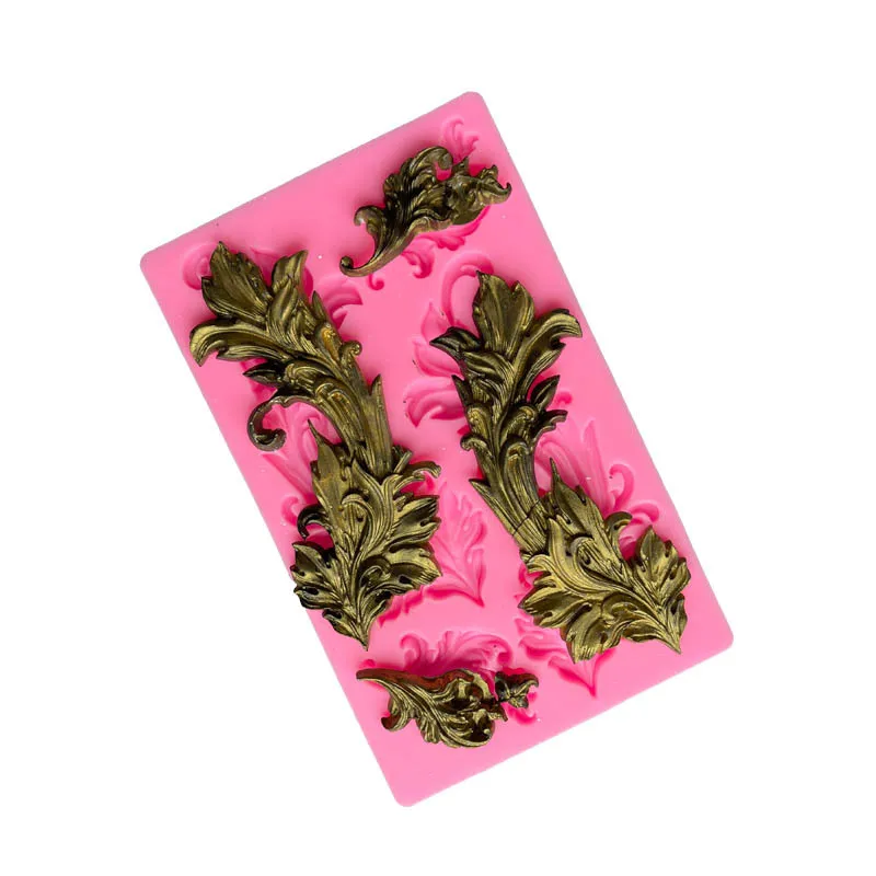

European Vintage Baroque Relief Silicone Fondant Lace Mold Gumpaste Chocolate Clay Candy Moulds Cake Border Decorating Tools