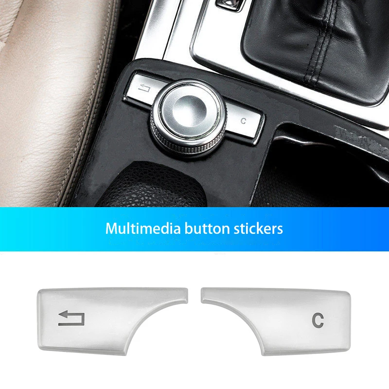 

Car Styling Center Console Volume Multimedia Switch Button Decoration Sticker for Mercedes Benz C/E/GLK Class W204 W212 GLK300