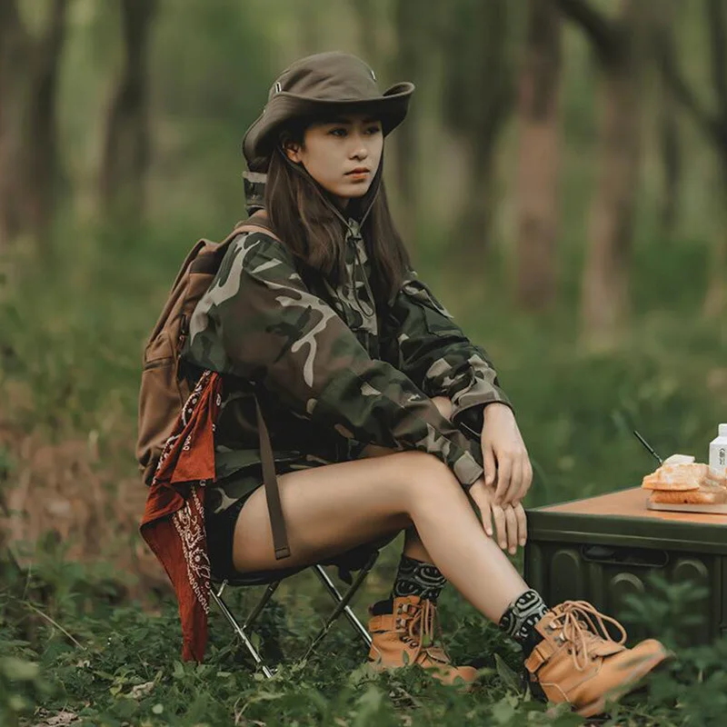 

Outdoor Handbag Folding Stool Portable Stainless Steel Camping Fishing Chair Subway Small Bench Maza