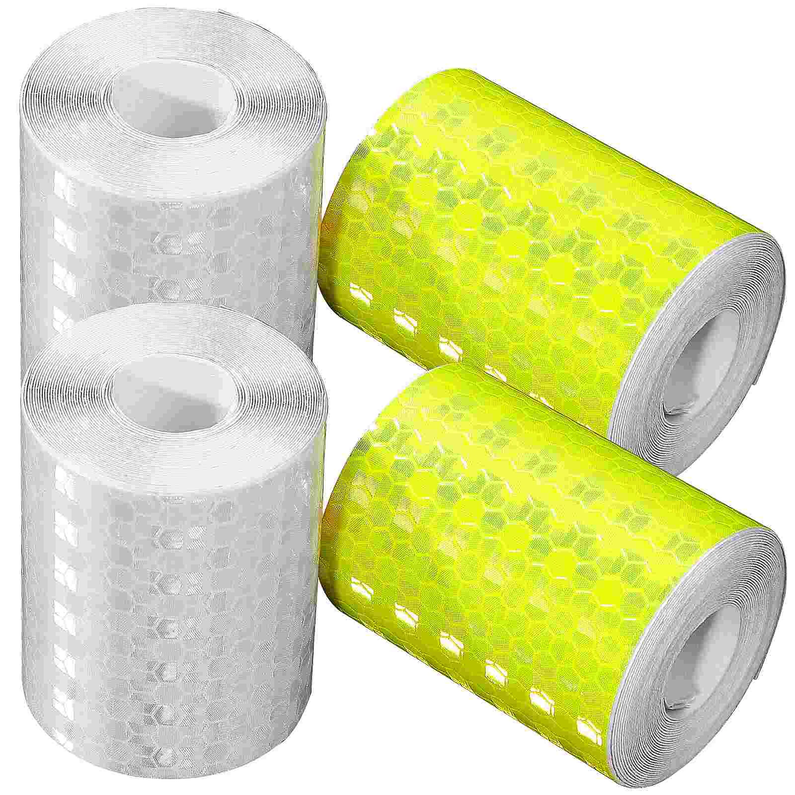 

Tape Safety Reflective Caution Vehicles Reflector Sticker Warning Visibility Conspicuity Hazard Yellow Trailers Trailer Bikes