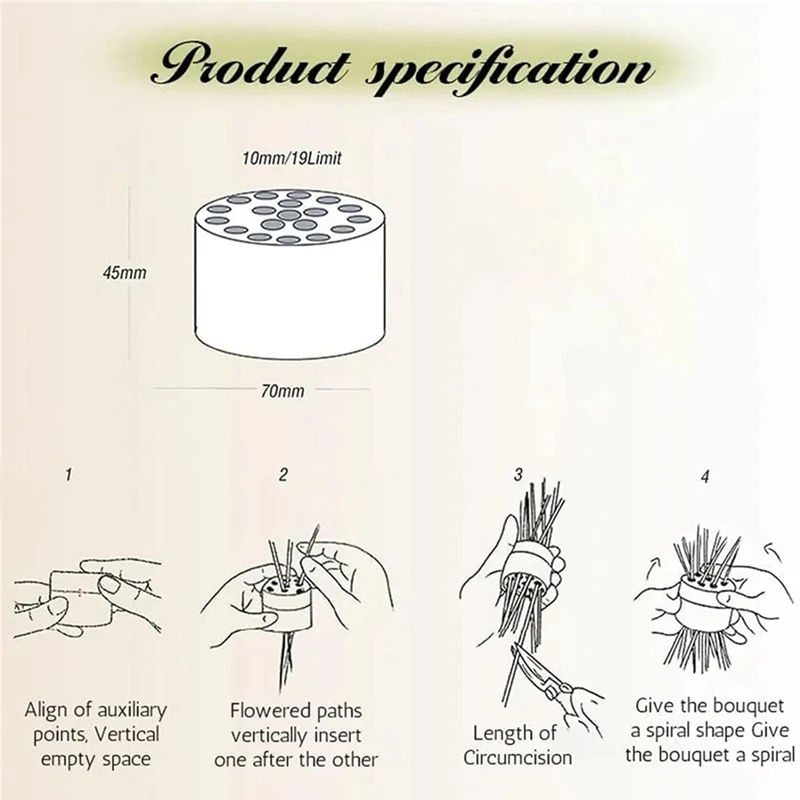 Спиральный Держатель для стеблей Ikebana многоразовая Цветочная сетка вазы
