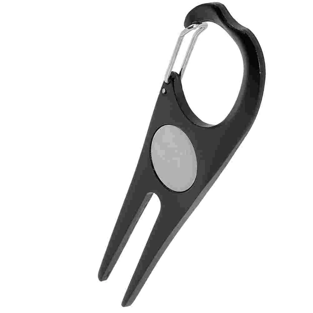 

Golf Green Fork Ball Marker Divot Tool Golfs Accessory Grass Aluminum Repair Stainless Steel Tools