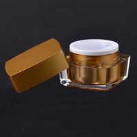15g20g30g capacity gold color acrylic material crystal cream bottleacrylic cream bottle jar with spacer and gold alumite cap