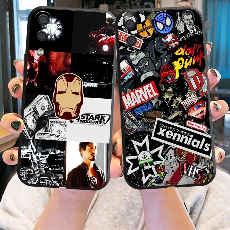 

Popular Marvel Phone Case For Samsung Galaxy M11 M12 M10 M20 M22 M30 M32 M51 Carcasa Back Funda Liquid Silicon