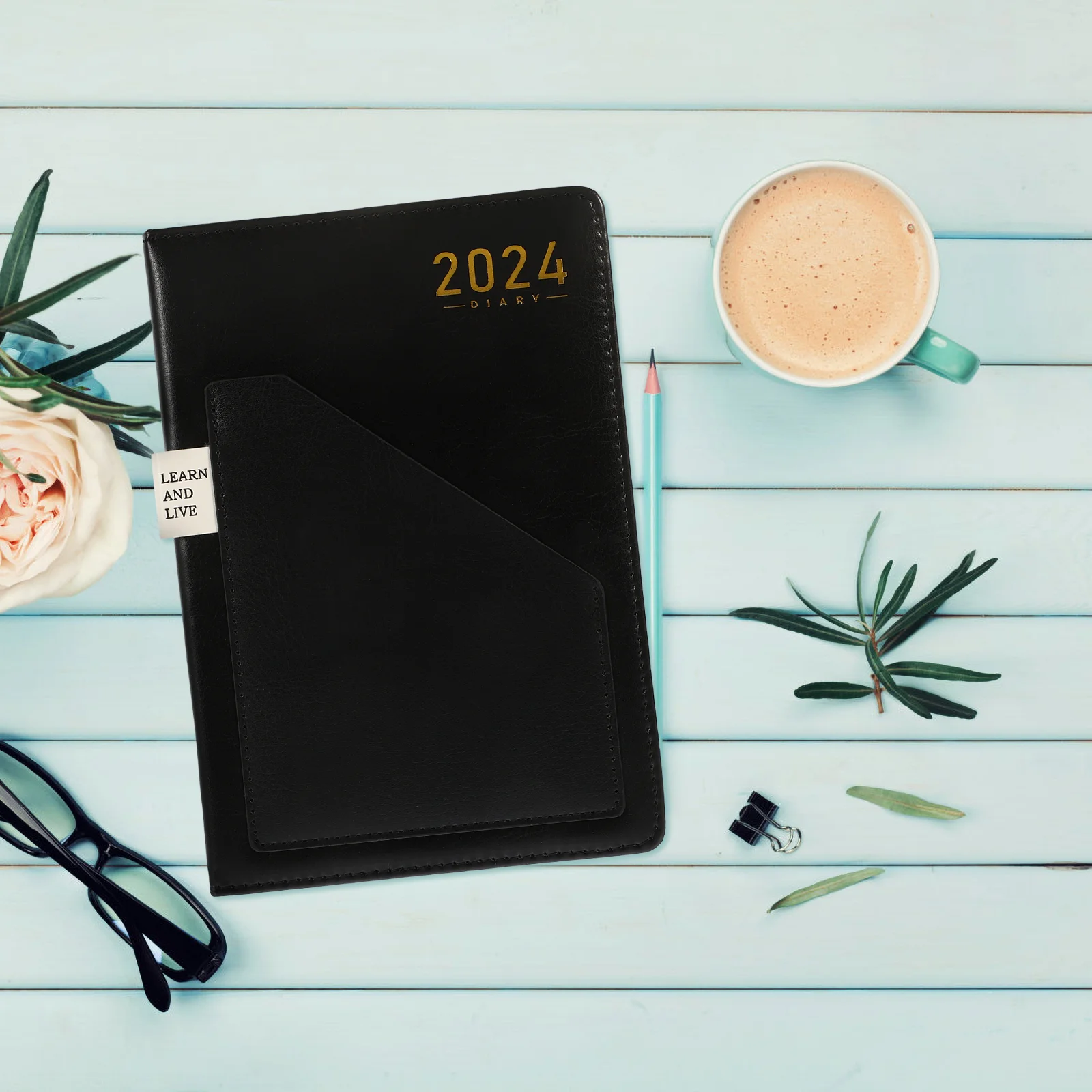 

Desk Diary 2024 Daily Notebook Notepad Travel Noting Journal Organiser Planner Notebooks Work Writing Day Page The