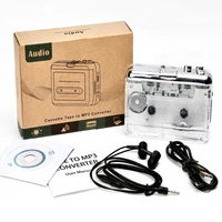 cassette player portable tape recorder to mp3 full transparent shell type c port convert walkman tape to cd